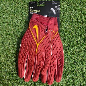 Nike Superbad 6.0 Football Gloves NCAA Iowa State Cyclones Size 2XL DX4935-630